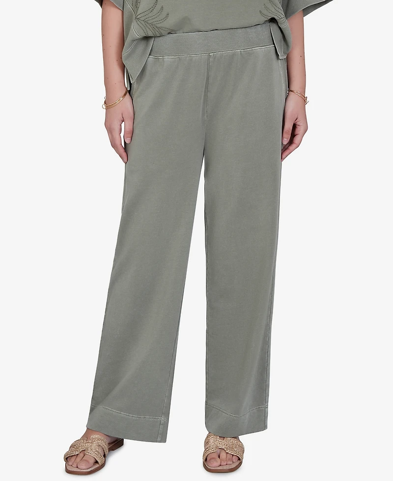 Ruby Rd. Petite Snow Wash Elastic Waist Pants