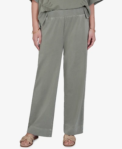 Ruby Rd. Petite Snow Wash Elastic Waist Pants
