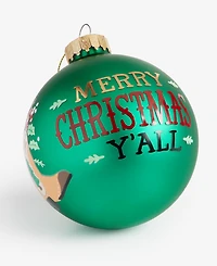 Holiday Lane Texas Cowboy Santa Ball Ornament, Macy's Exclusive