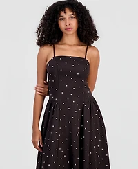 On 34th Women's Playful Dots Lace-Trim Dress, Macy's Exclusive