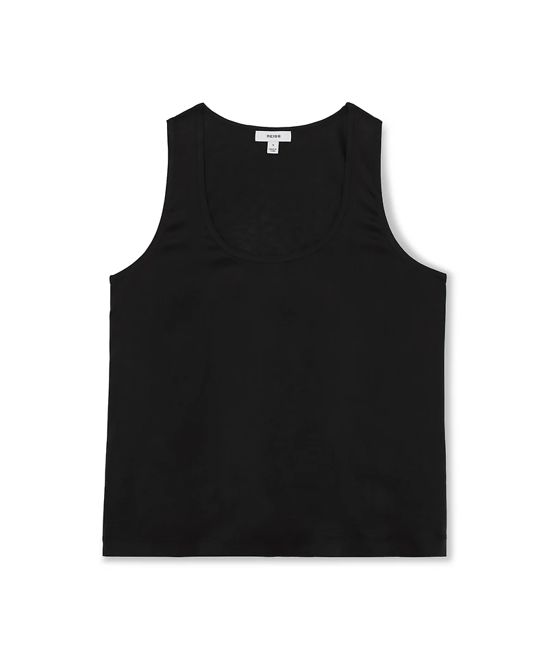 Reiss Women's Silk-Front Cami Top