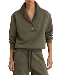Reiss Women's Bella Button Sweat