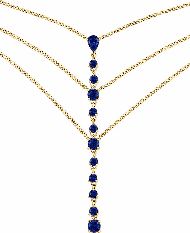 Sterling Forever Rhodium-Plated Brass Malys Cubic Zirconia Hand Chain