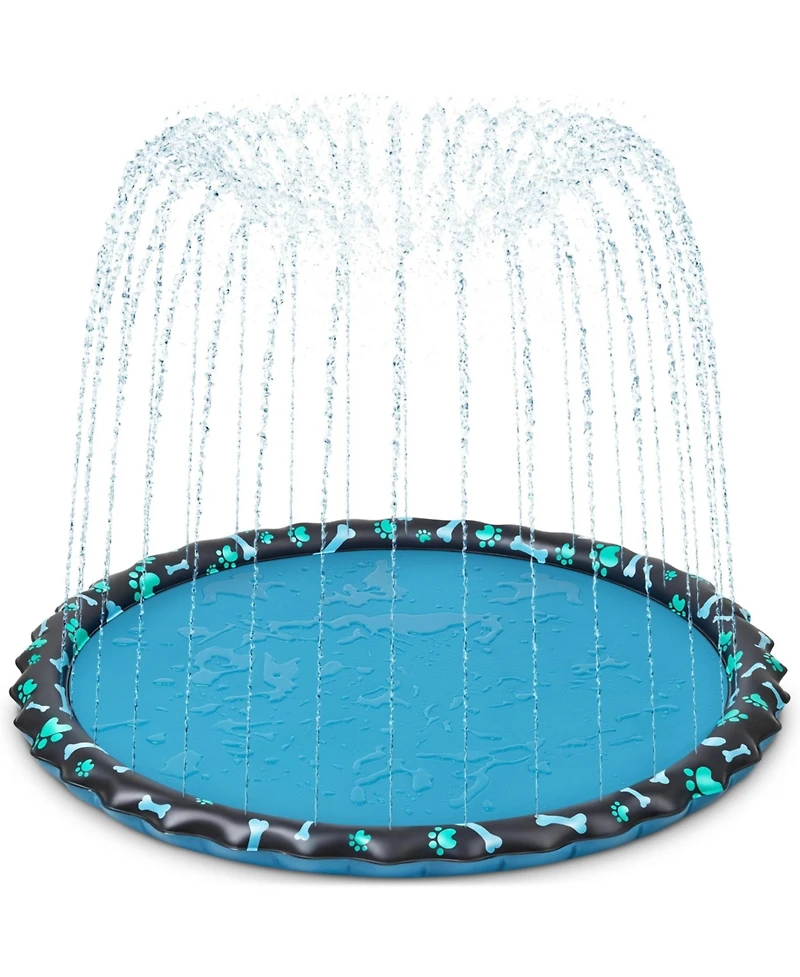Aofar 89'' Splash Pad Sprinkler Dogs Kids Outdoor Pool Yard