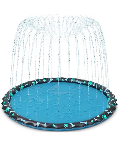 Aofar 89'' Splash Pad Sprinkler Dogs Kids Outdoor Pool Yard