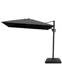 Pellebant Outdoor Patio 9X11Feet Aluminum Cantilever Umbrella with Base