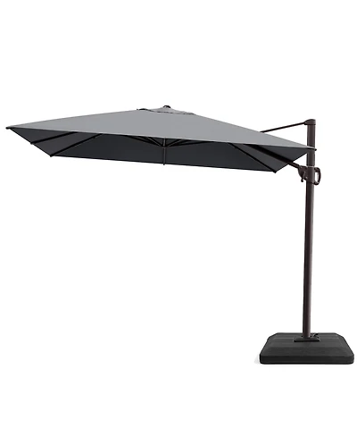Pellebant Outdoor Patio 9X11Feet Aluminum Cantilever Umbrella with Base