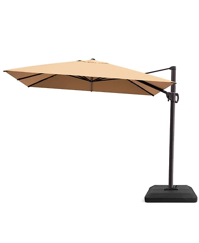 Pellebant Outdoor Patio 9X11Feet Aluminum Cantilever Umbrella with Base