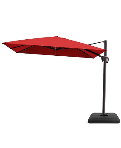 Pellebant Outdoor Patio 9X11Feet Aluminum Cantilever Umbrella with Umbrella Base