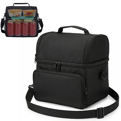 Cowin Camping Cooler Bag14.5L Lunch Box for Men Women Portable Coolers Bag Lunchbox Insulated Crossbody Bag Work Beach Travel