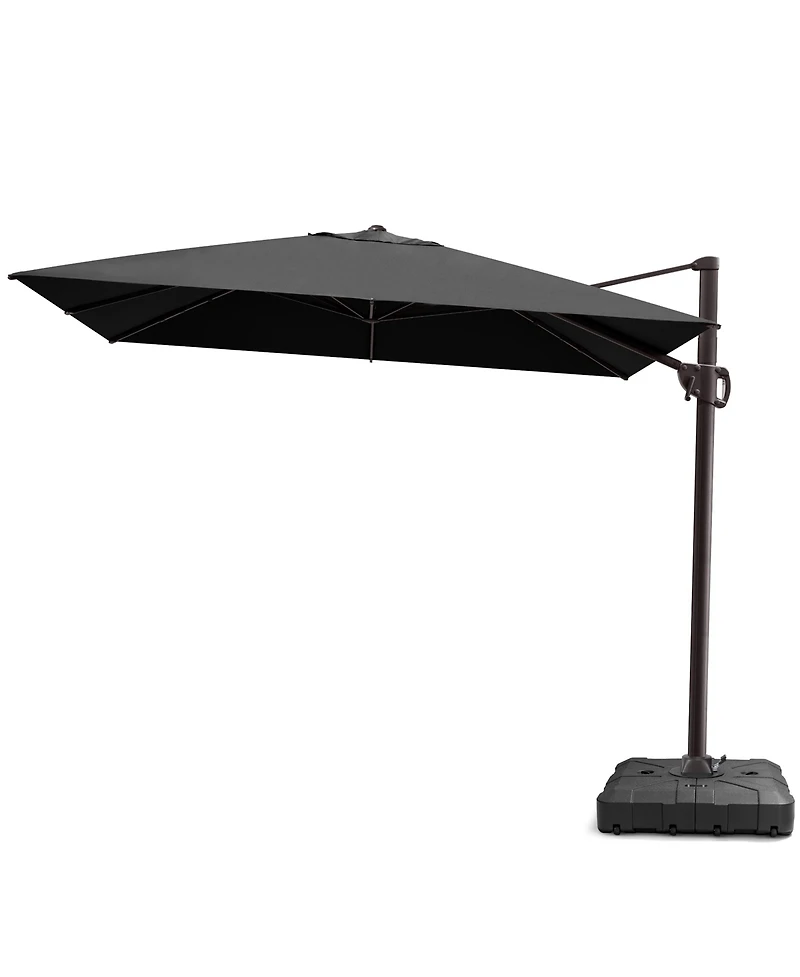Pellebant Outdoor Patio 9X11Feet Aluminum Cantilever Umbrella with Wheel Base