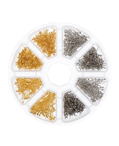 John Bead 8-Slot Jump Rings Jewelry Findings Kit Assortment, 1200pieces
