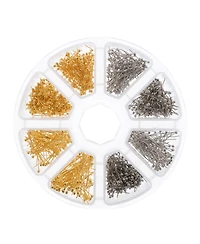 John Bead 8-Slot Jump Rings Jewelry Findings Kit Assortment, 1200pieces