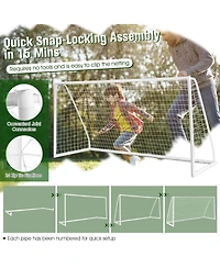 Mecale Backyard Soccer Goal with Pvc Frame and High-Strength Net