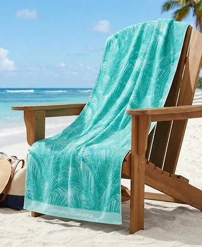 Tommy Bahama Palmette Yarn Dyed Beach Towel, 36" x 68"