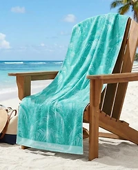 Tommy Bahama Palmette Yarn Dyed Beach Towel, 36" x 68"