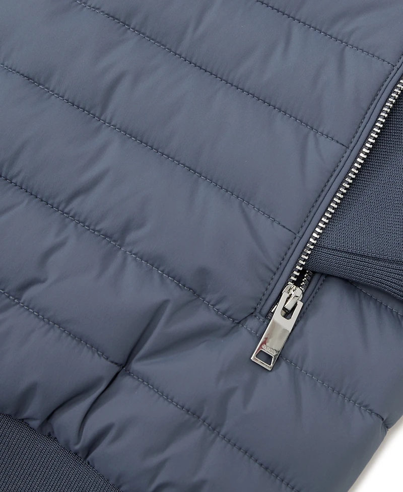 Reiss Men's Freddie Quilted Hybrid Jacket