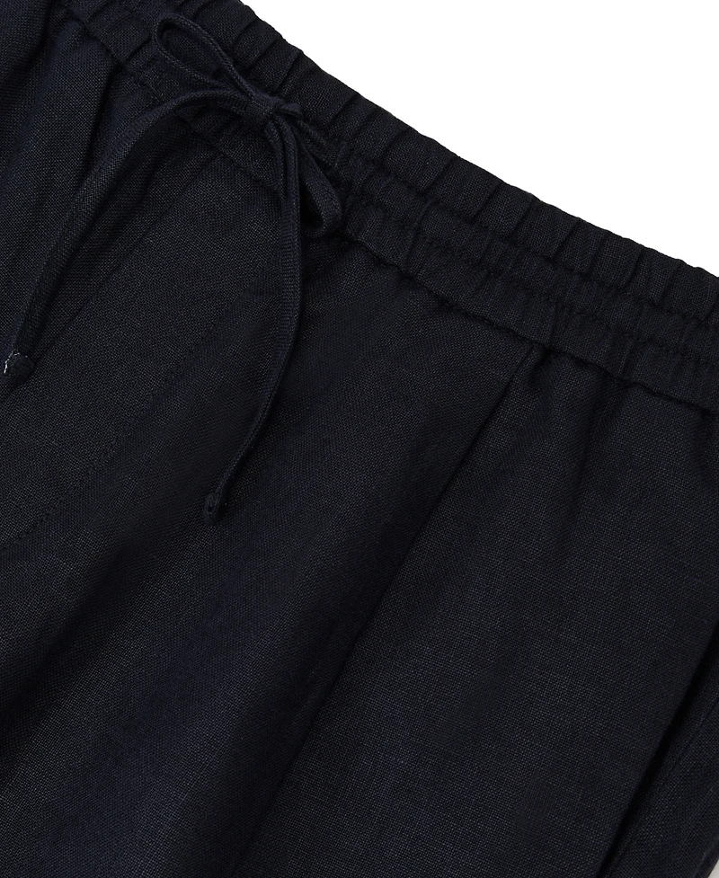 Reiss Men's Barges Shorts Linen Drawstring