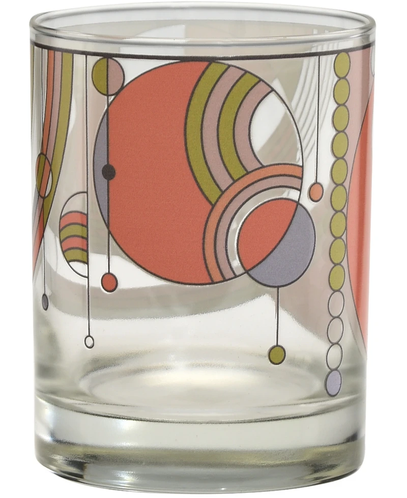 Frank Lloyd Wright March Balloons Double Old Fashioned Glasses, Set of 4