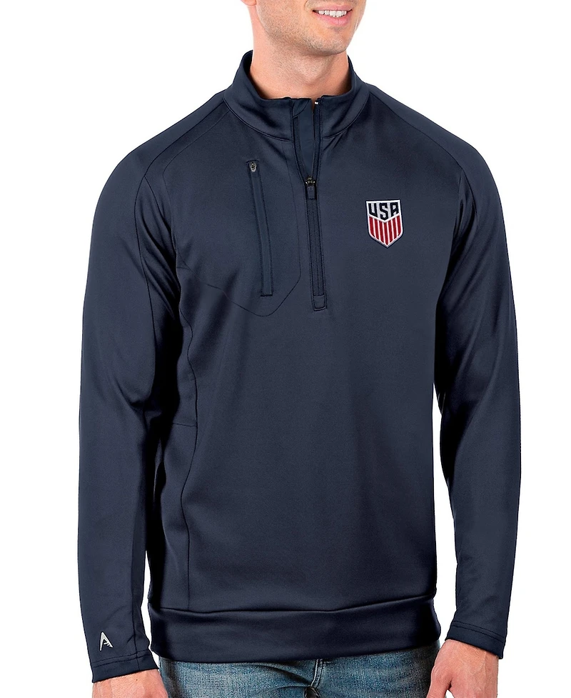 Antigua Men's Navy Usmnt Generation Quarter-Zip