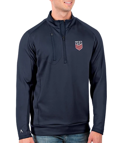 Antigua Men's Navy Usmnt Generation Quarter-Zip