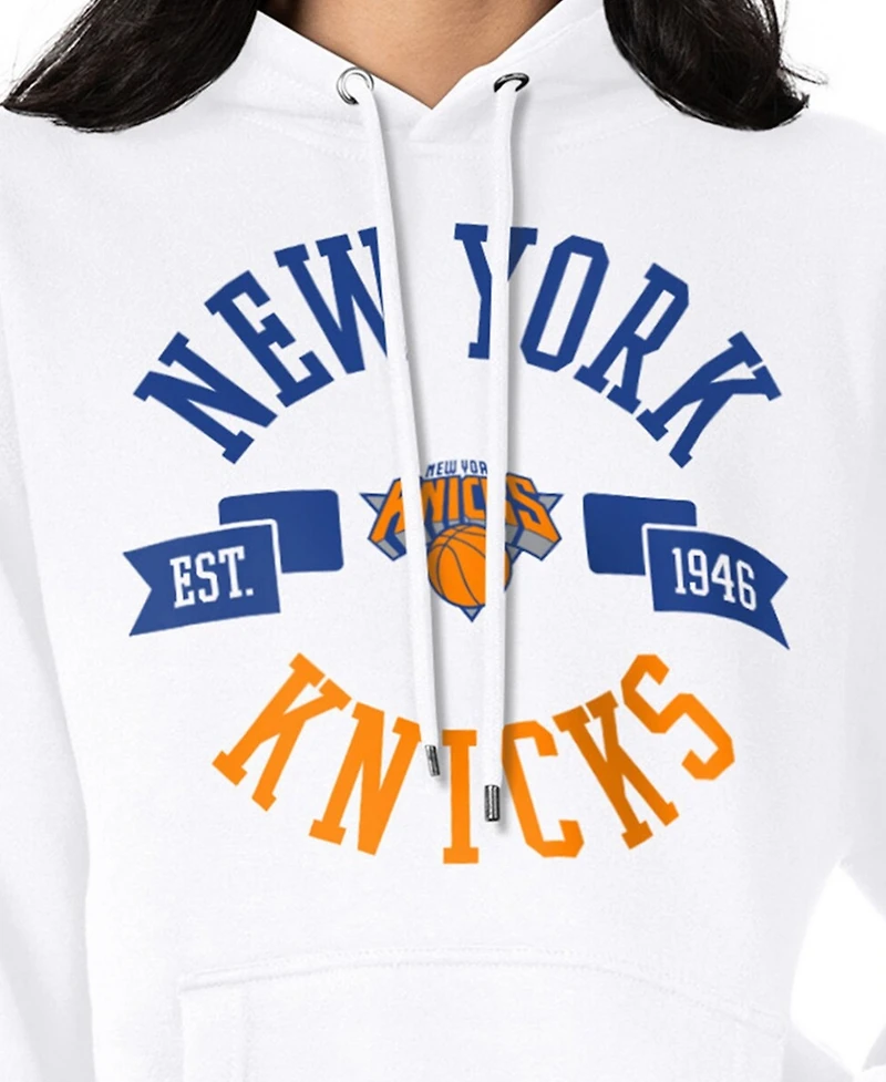 G-iii 4Her by Carl Banks Women's White New York Knicks City Pullover Hoodie