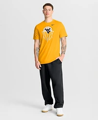 Nike Men's Gold West Virginia Mountaineers Basketball Icon Legend Dri-fit T-Shirt