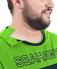 G-iii Sports by Carl Banks Men's College Navy/Neon Green Seattle Seahawks Adaptive Outlast Long Sleeve T-Shirt