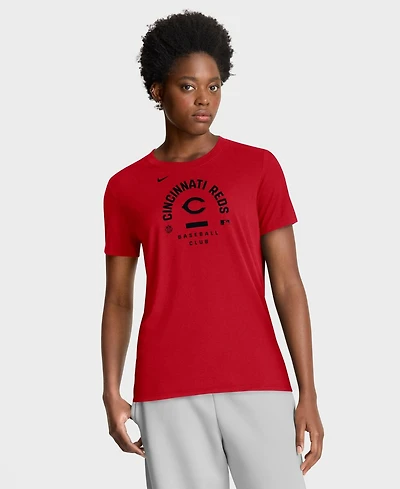 Nike Women's Red Cincinnati Reds Authentic Collection Early Work Tri-Blend Dri-fit T-Shirt