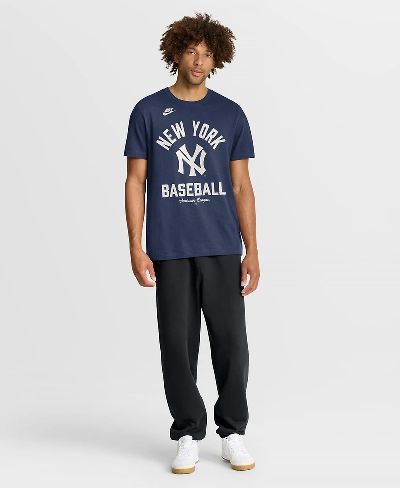 Nike Men's Navy New York Yankees Cooperstown Collection T-Shirt