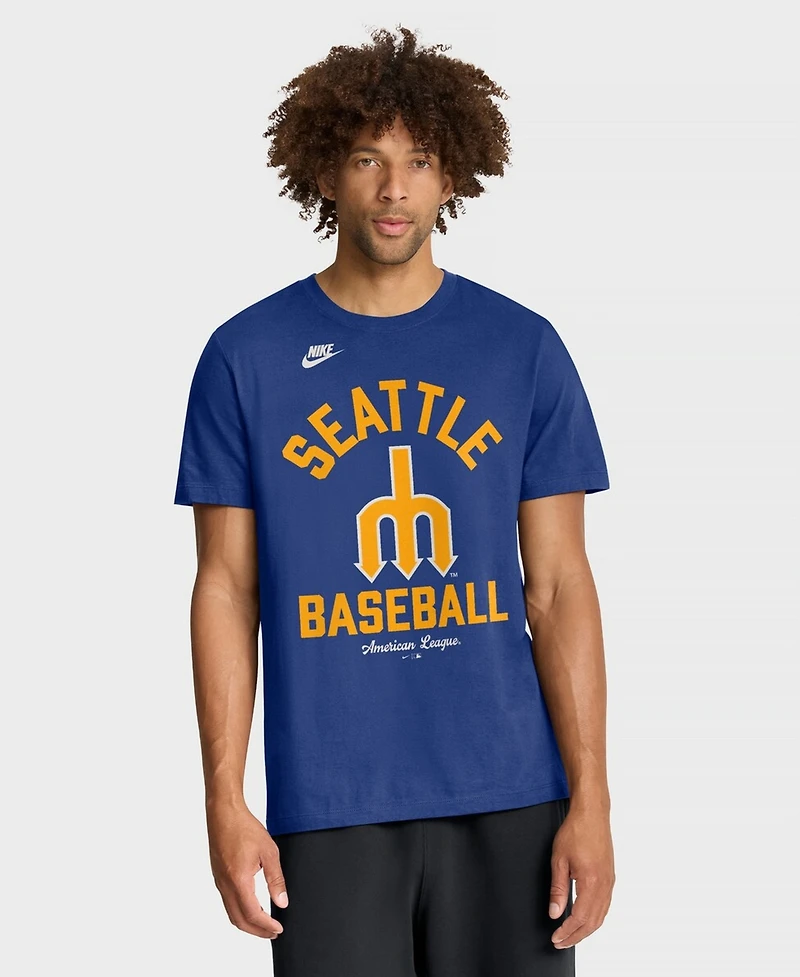Nike Men's Royal Seattle Mariners Cooperstown Collection T-Shirt