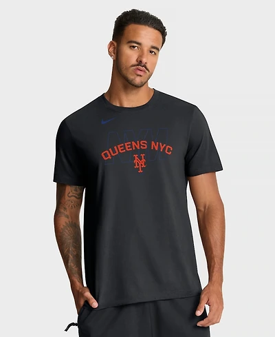 Nike Men's Black New York Mets Primetime Fashion T-Shirt