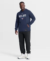 Nike Men's Navy Toronto Blue Jays Authentic Collection Therma-fit Hoodie