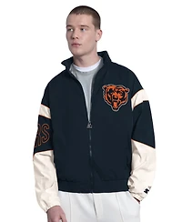 Starter Men's Navy Chicago Bears The Gust Full-Zip Hoodie