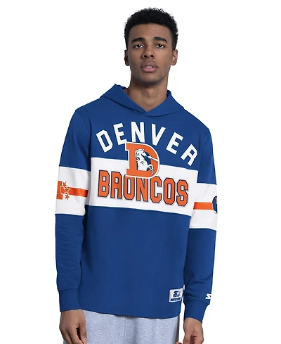 Starter Men's Blue Denver Broncos Fullback Jersey Hoodie