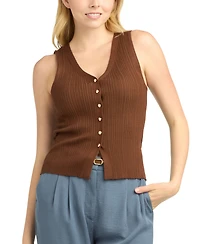 Bcx Women's Halter Vest Sweater