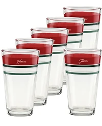 Fiesta Christmas Tapered Cooler Glasses, Set of 6