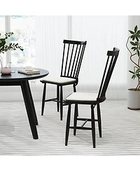 Costway Dining Chairs with Removable Seat Cushions for Room, Kitchen