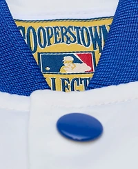 Mitchell & Ness Men's White Chicago Cubs Cooperstown Collection Arctic Lightweight Satin Full-Snap Jacket