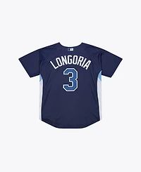Mitchell & Ness Men's Evan Longoria Navy Tampa Bay Rays Authentic Batting Practice Jersey