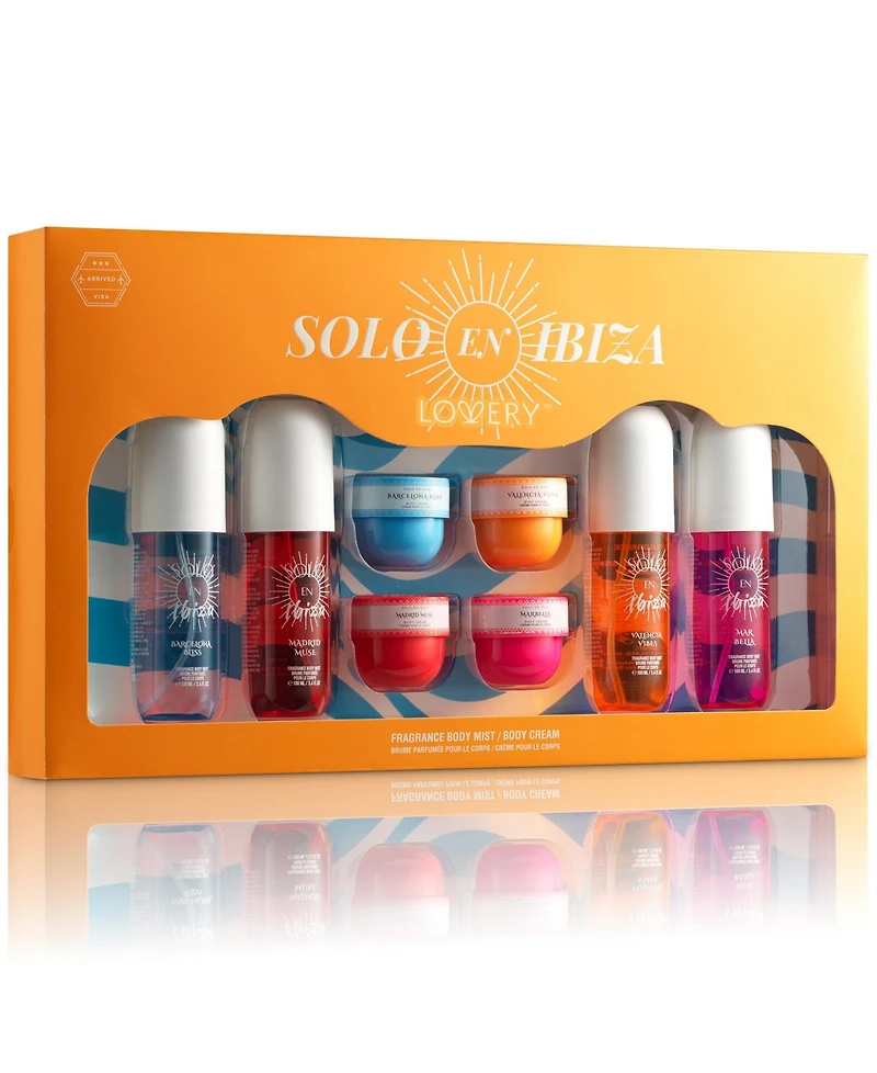 Lovery 8-Pc. Solo En Ibiza Body Mist And Cream Gift Set