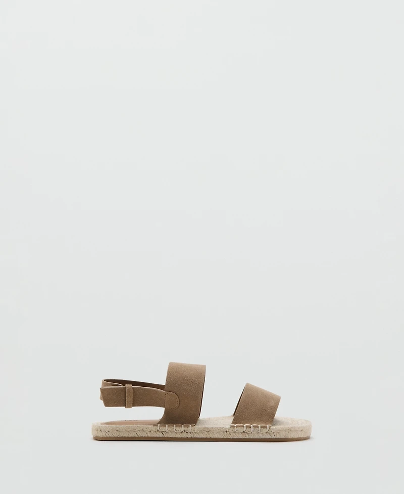 Mango Men's Leather Buckle Straps Sandals