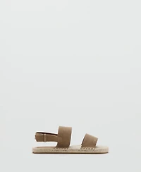 Mango Men's Leather Buckle Straps Sandals