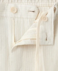 Mango Men's Linen Striped Pants