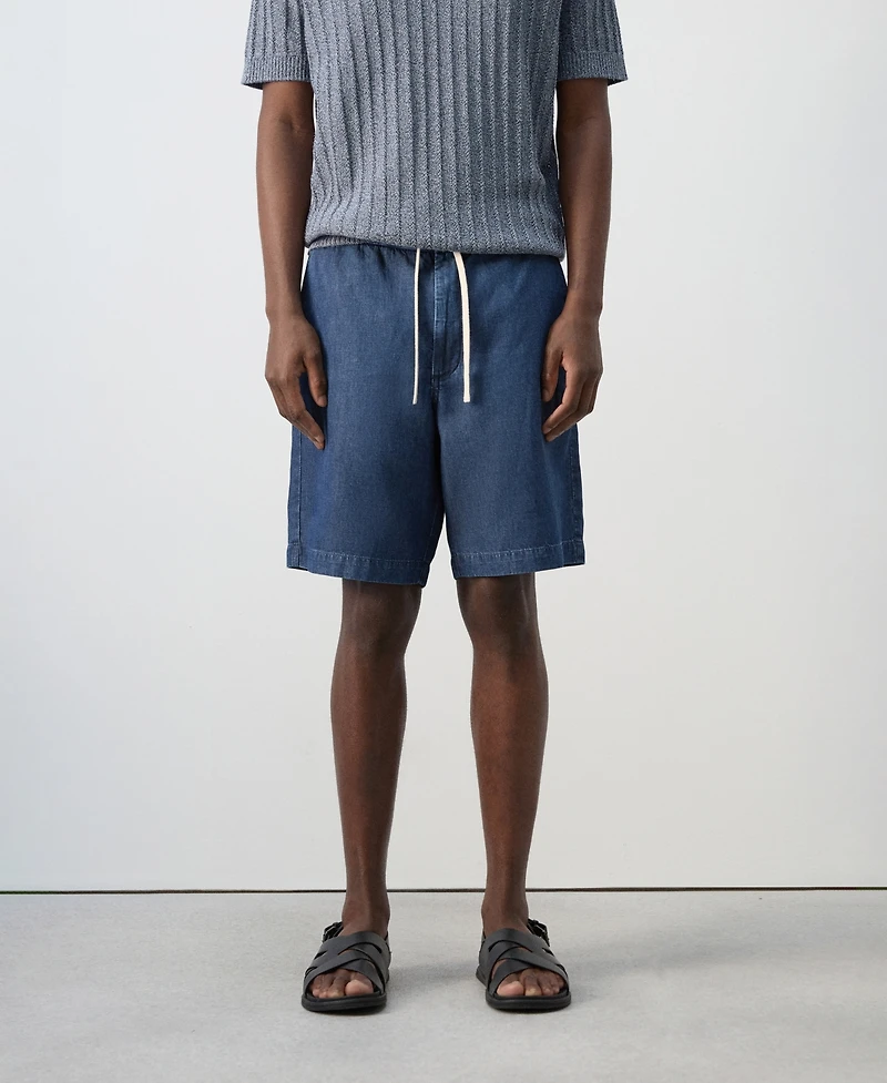 Mango Men's Cotton-Linen 8.54" Bermuda Shorts