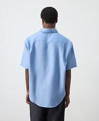 Mango Men's Linen Polo Shirt