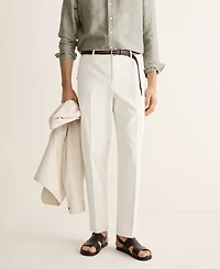 Mango Men's Cotton Regular-Fit Pants