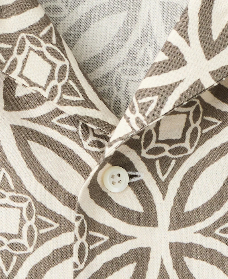 Mango Men's Printed Bowling Shirt