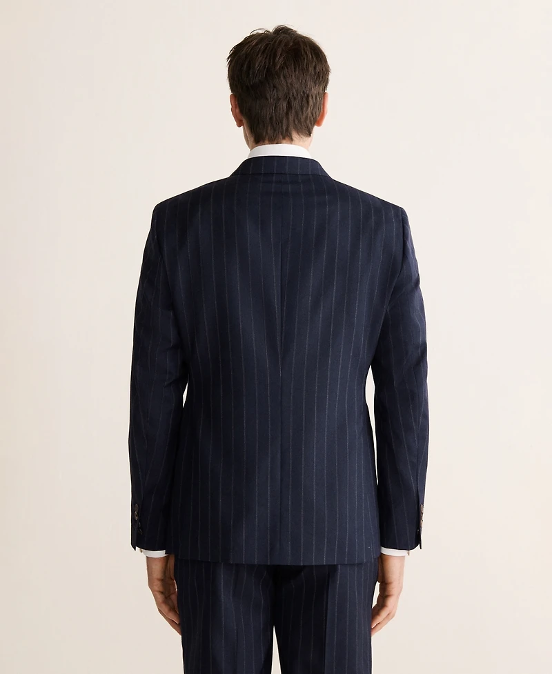 Mango Men's Wool Venice Striped Suit Jacket