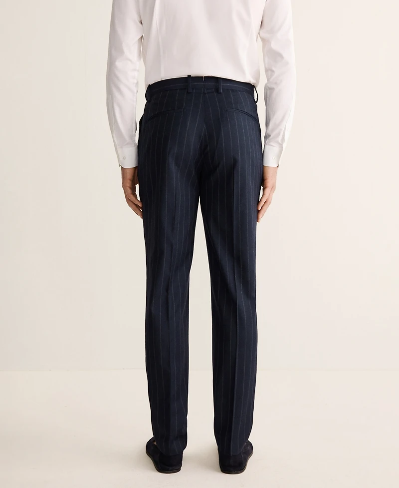 Mango Men's Wool Venice Striped Suit Pants